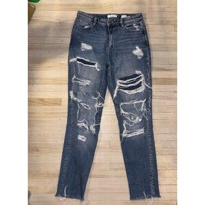 KanCan ultra high rise tapers distressed size 26  size 2